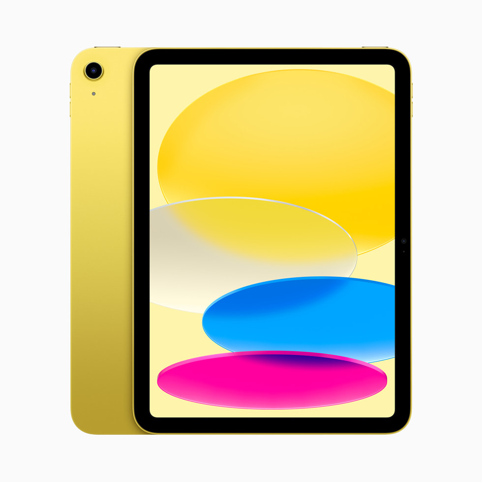 Das neue iPad in Gelb. 