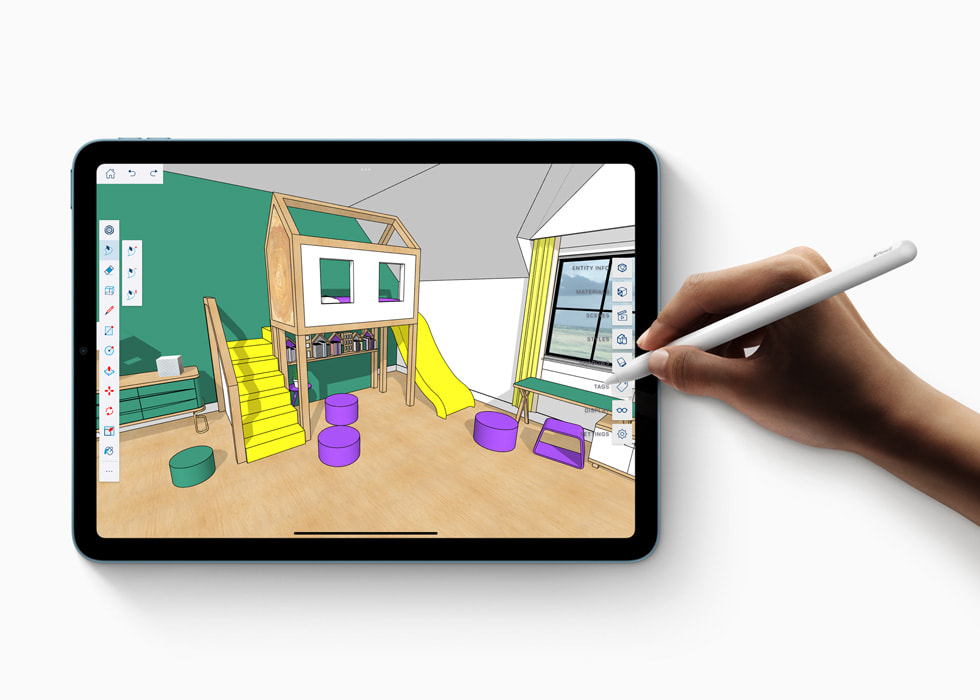 Рисунок, сделанный с помощью Apple Pencil на новом iPad Air.
