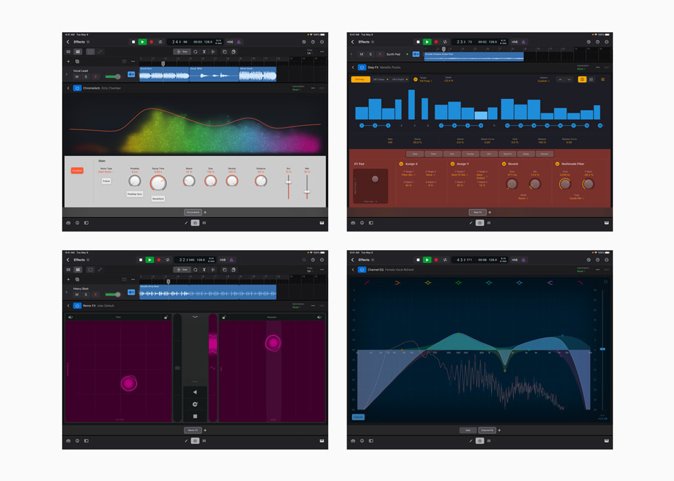 EQ และคอมเพรสเซอร์ใน Logic Pro สำหรับ iPad 