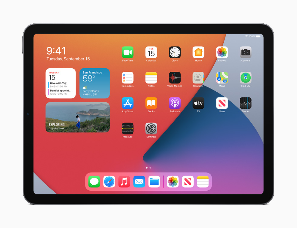 Приложение «Фото» на iPad Air.