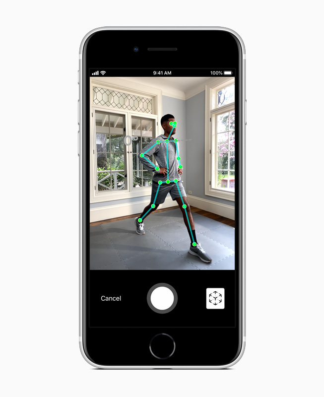 Body Mapping บน iPhone SE 