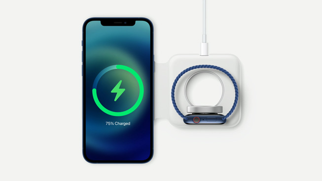 The new MagSafe Duo Charger for iPhone and Apple Watch.