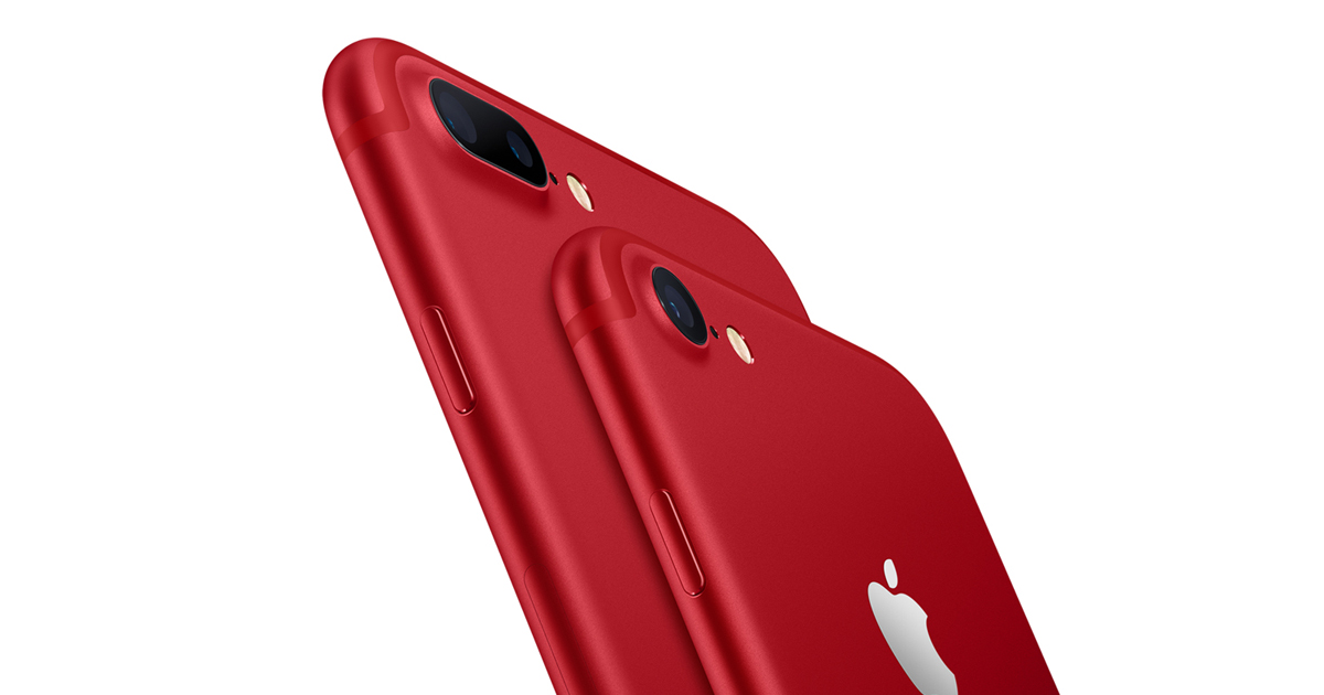 Apple introduces iPhone 7 and iPhone 7 Plus (PRODUCT)RED ...