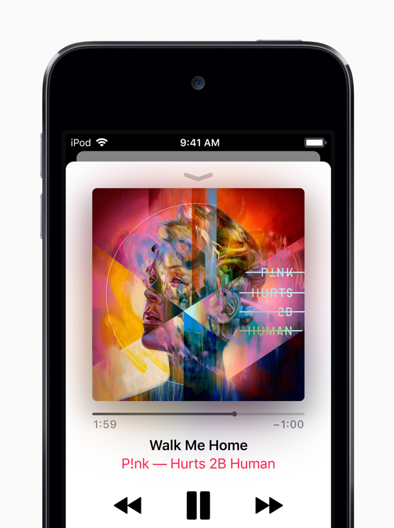 Apple Music en el iPod touch. 