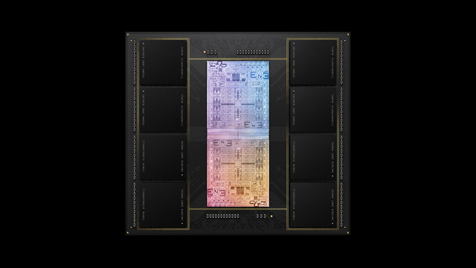 The UltraFusion packaging architecture of M1 Ultra.