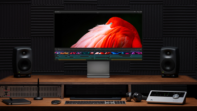 Pro Display XDR on a desk.