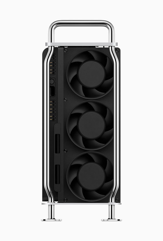 Ventiladores de la parte trasera del Mac Pro.