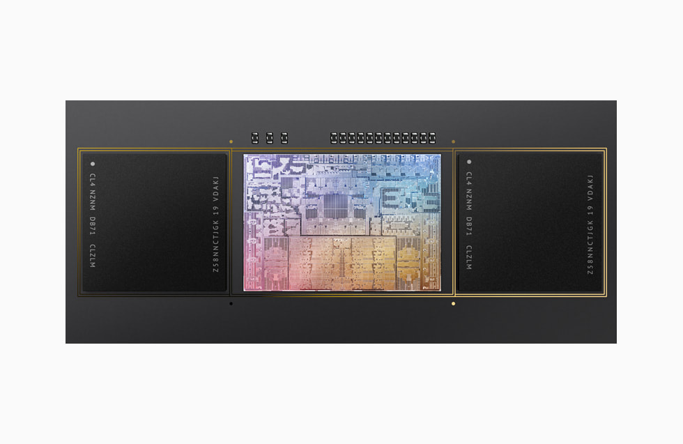 Se muestra el nuevo chip M1 Pro.