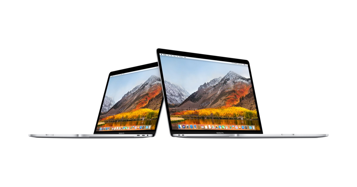 Дизайн MacBook Pro 2017 и MacBook Pro 2018