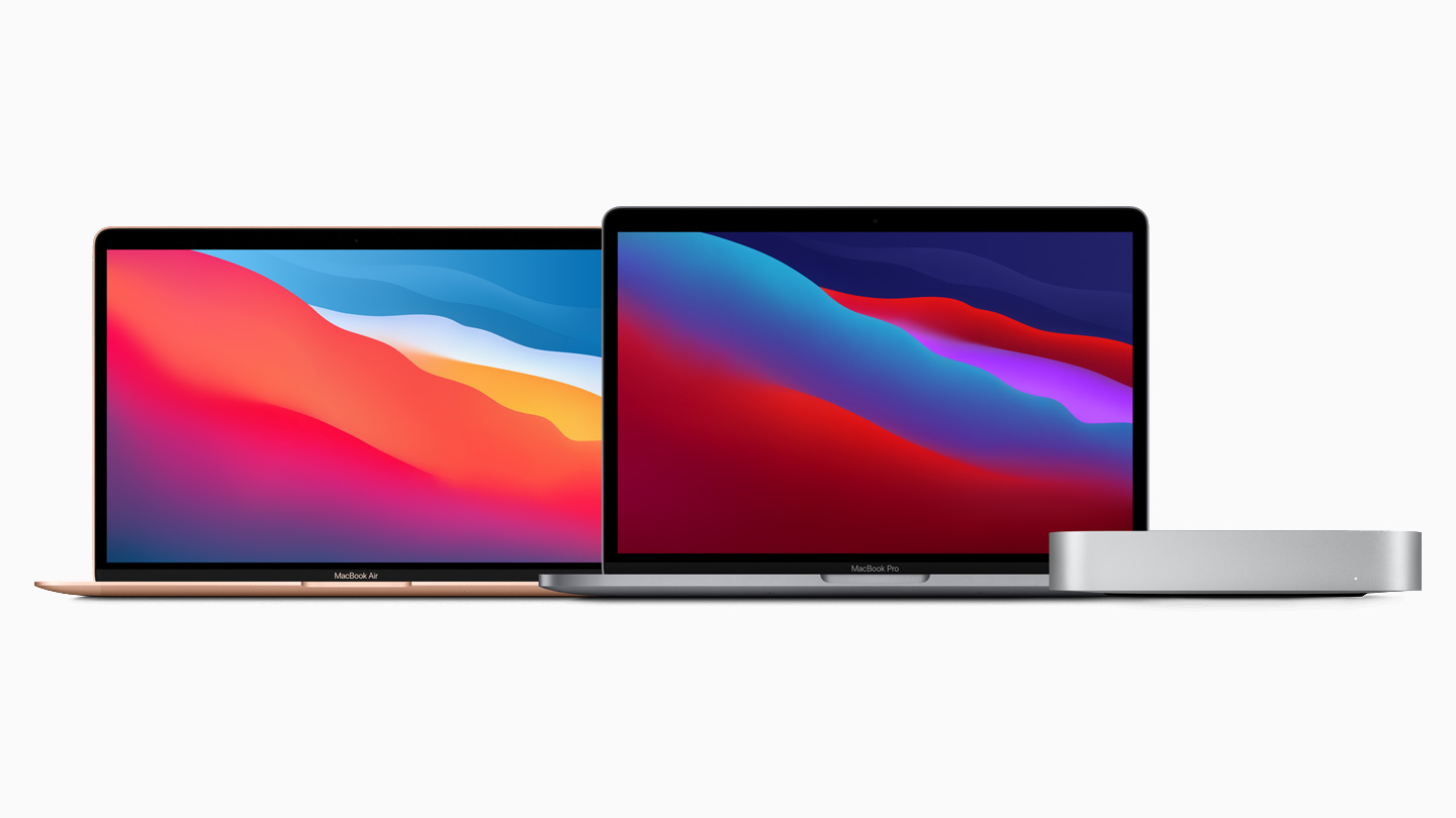 The M1-powered MacBook Air, 13-inch MacBook Pro and Mac mini.