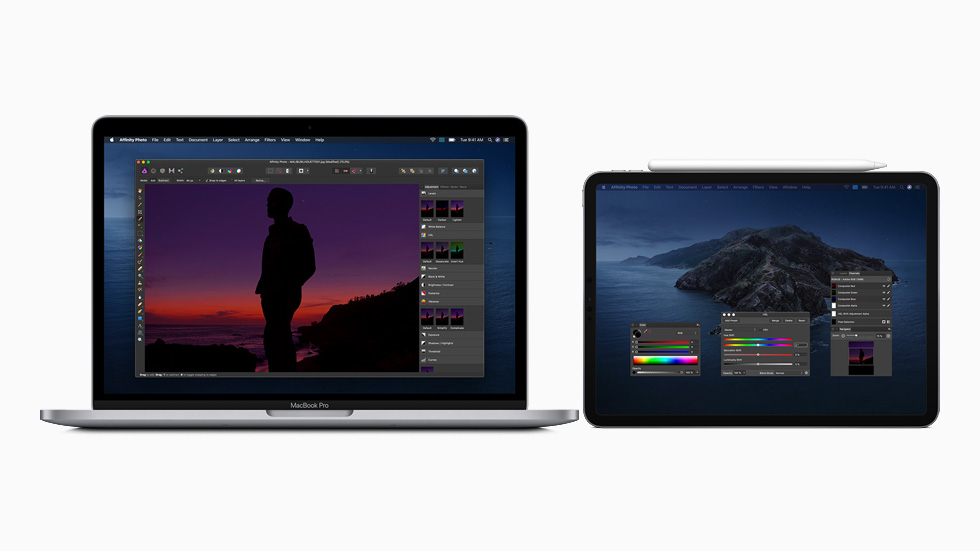 新しいMacBook Proと、iPad Pro および Apple Pencil。