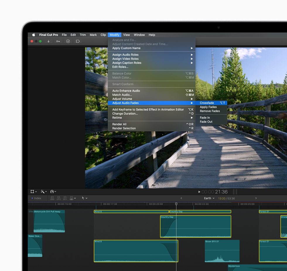 New editorial workflow in Final Cut Pro.