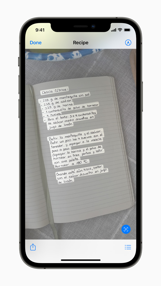 คุณสมบัติ Live Text ใหม่ในภาพบน iPhone 12 Pro 