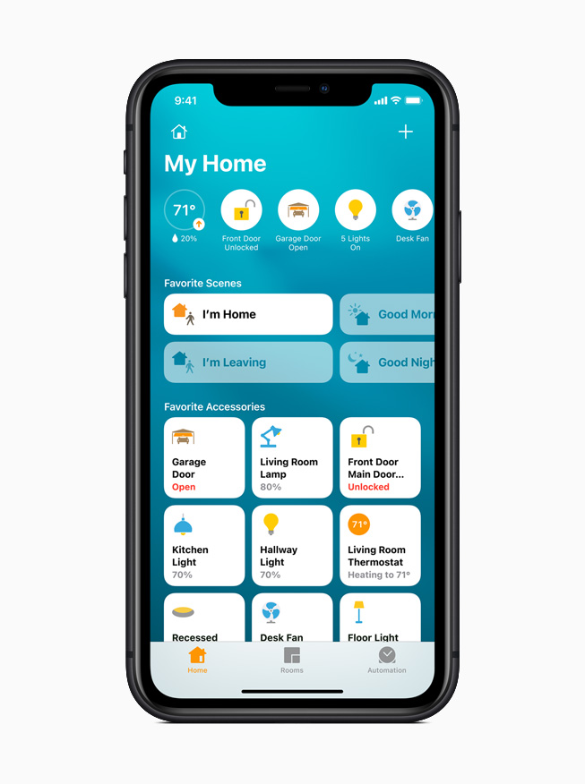 La nouvelle app Maison dans iOS 14.