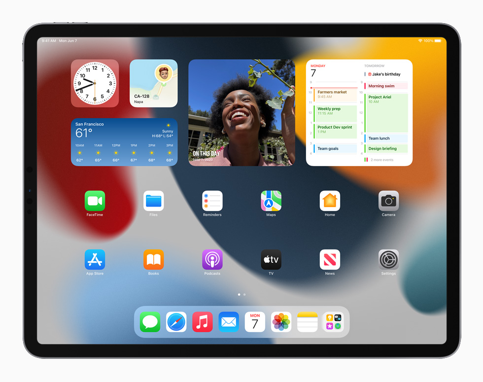 Widgets op iPad in iPadOS 15.