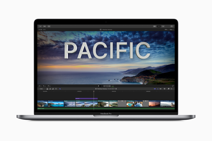 Final Cut Pro X on MacBook Pro.