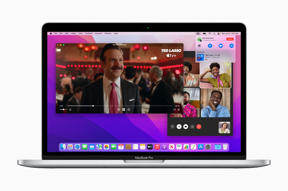 SharePlay, que se muestra en la MacBook Pro de 13 pulgadas.