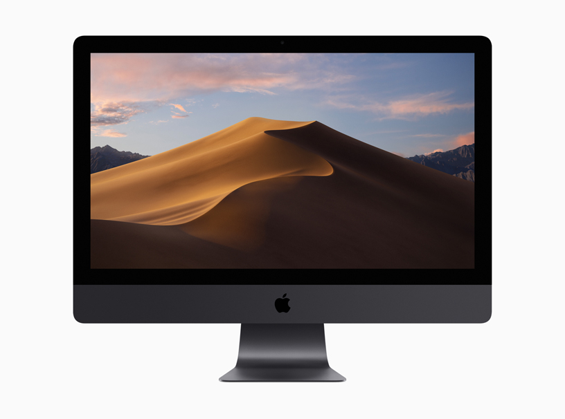 Screen shot of a desktop Mac with the new macOS