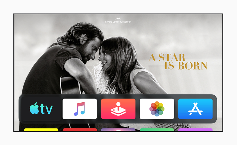 The new Home Screen experience in tvOS 13. 