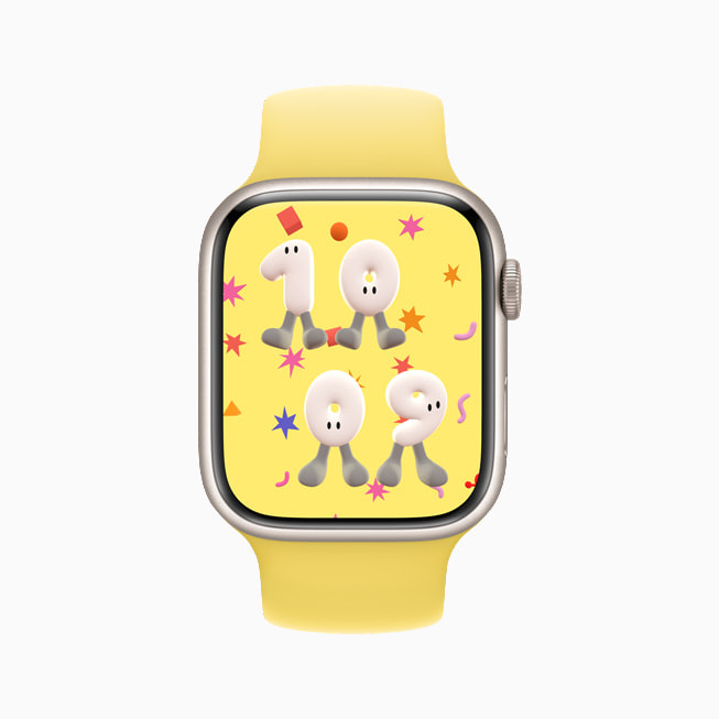 Apple Watch Series 7 上的全新「遊戲時間」錶面。