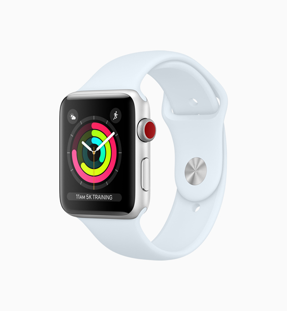 Apple Watch avec le nouveau bracelet ciel