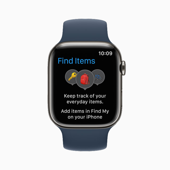 A new Find Items app helps users locate items with an attached AirTag and compatible third-party items using the Find My network.