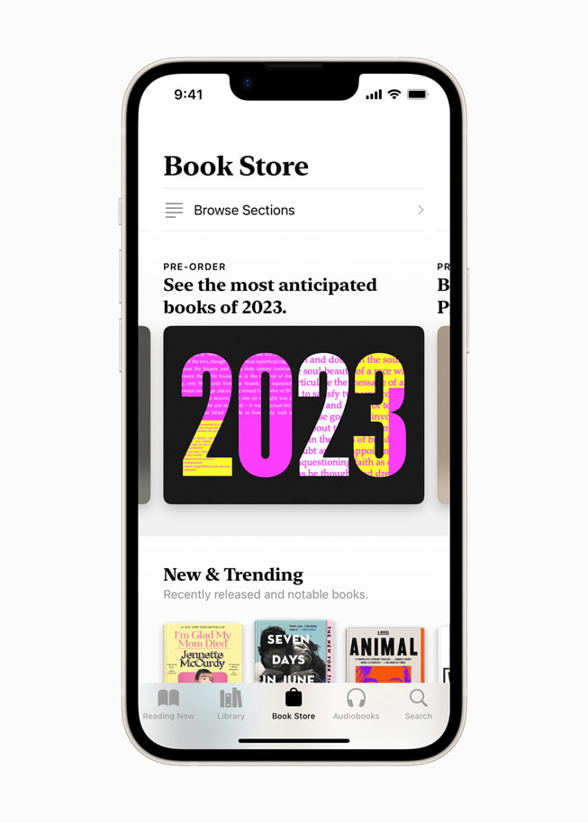 Tab Book Store của Apple Books hiển thị trên iPhone 14.