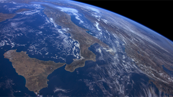 An image of Italy demonstrating the new Apple TV ISS screensavers