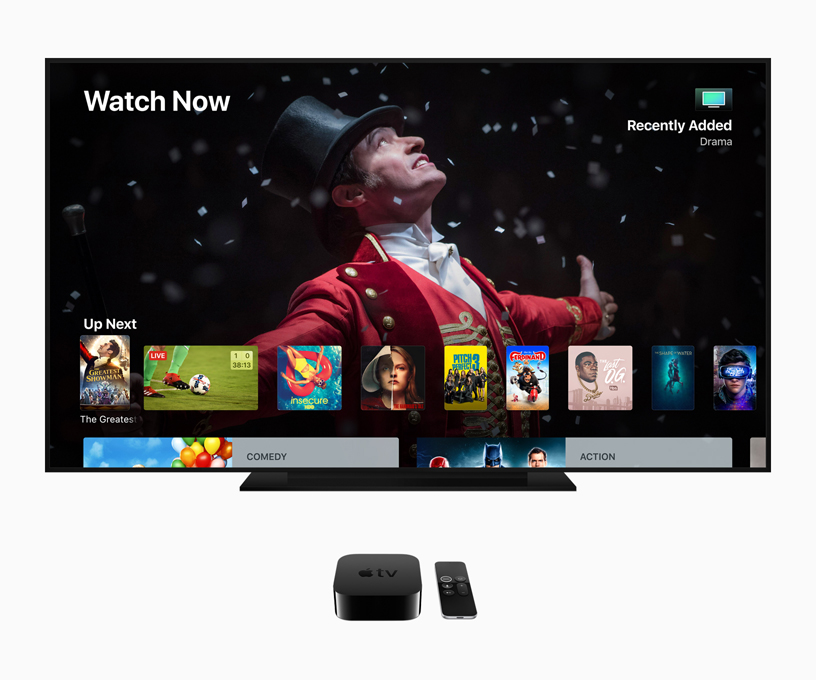 Picture of the Watch Now App on Apple TV