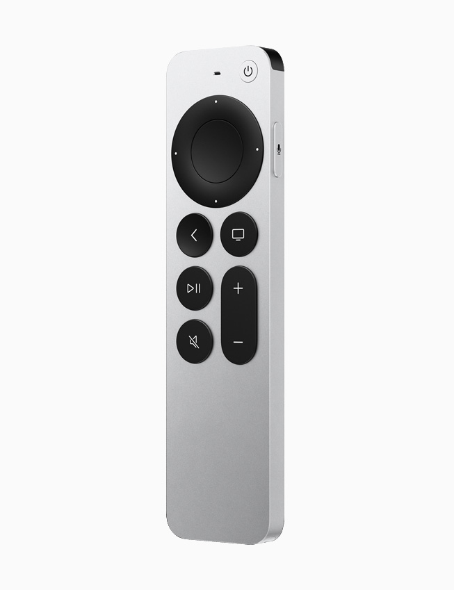 The redesigned Siri Remote for Apple TV.