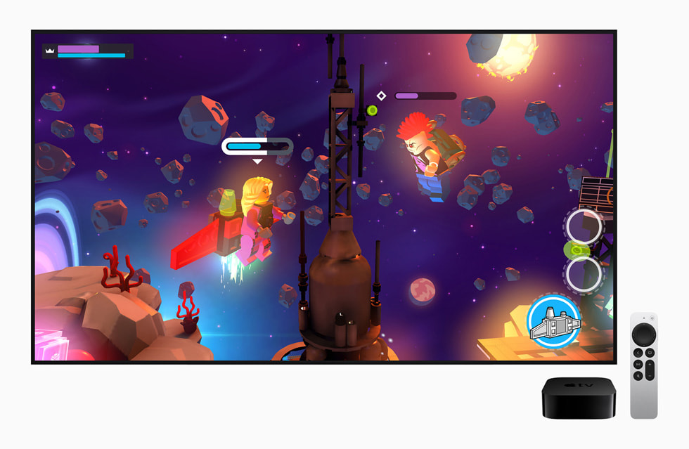 Apple Arcade معروضة على Apple TV.