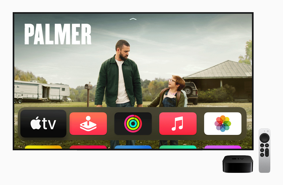 Apple TVのホーム画面。