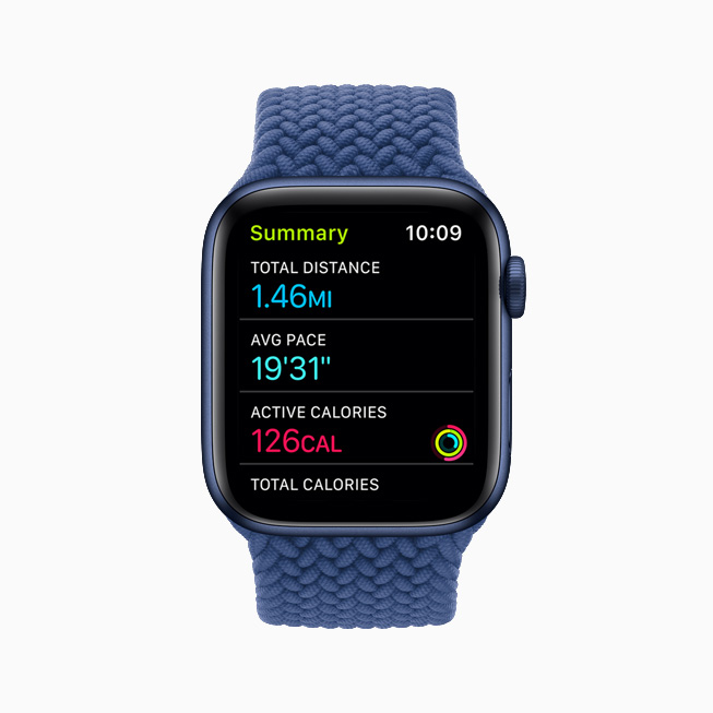 A Walk workout summary displayed on Apple Watch.