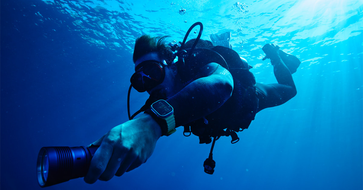 Reach new depths with the Oceanic+ app and Apple Watch Ultra - Apple
