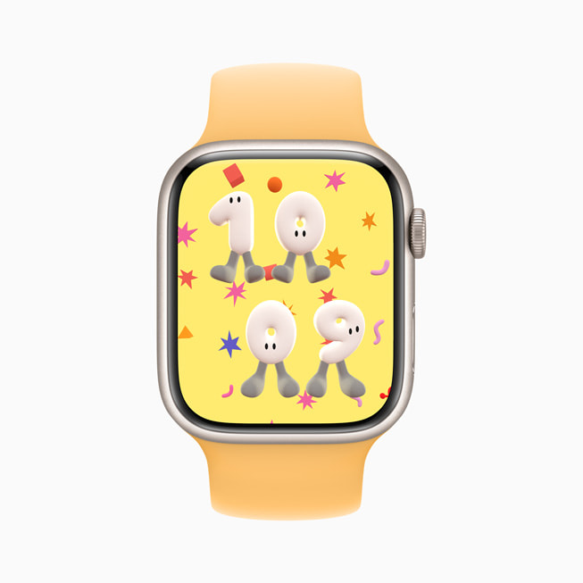 Apple Watch Series 8 shows the Playtime watch face.