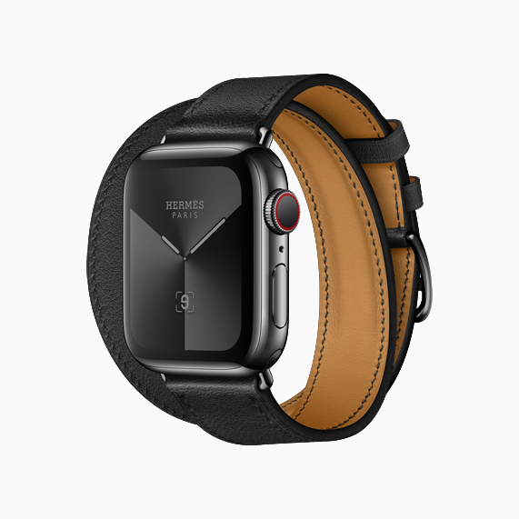 La nueva banda completamente negra en Apple Watch Hermès.