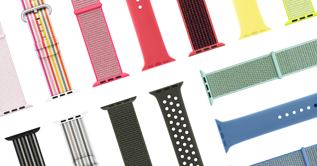 Silicone Checkered Pattern Smart Apple Watch Bands Wristband