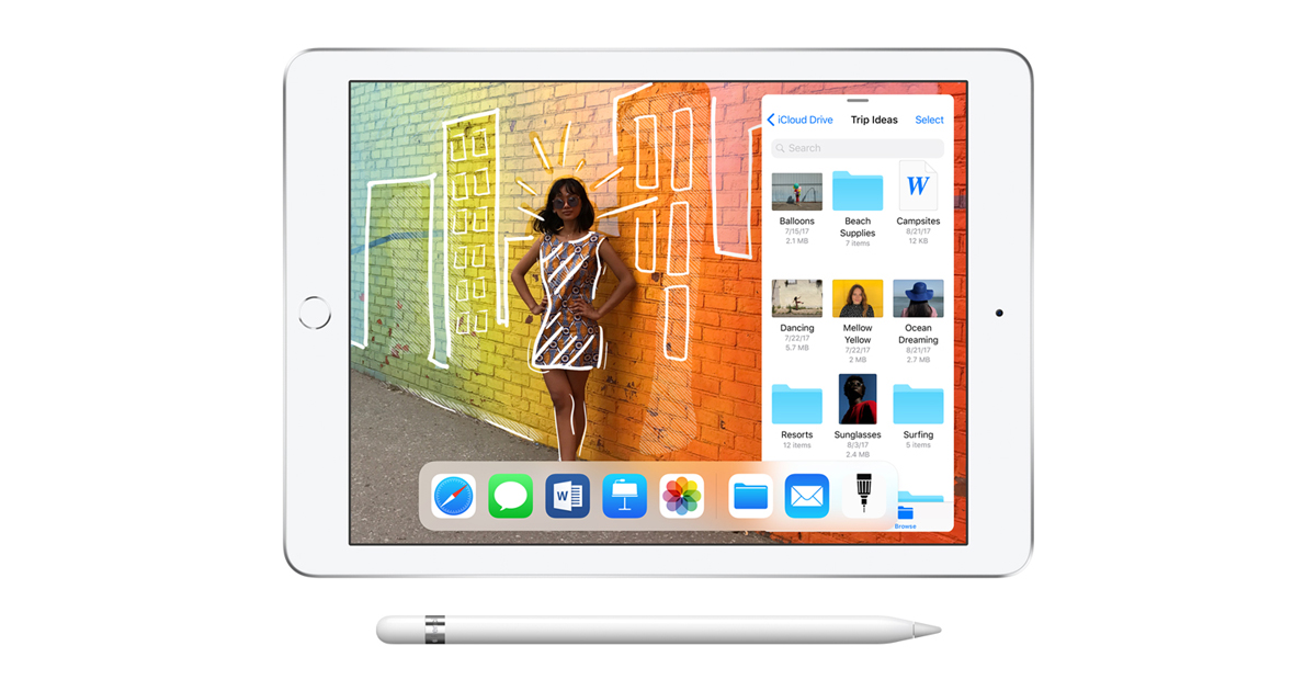 Apple introduces new 9.7-inch iPad with Apple Pencil support - Apple