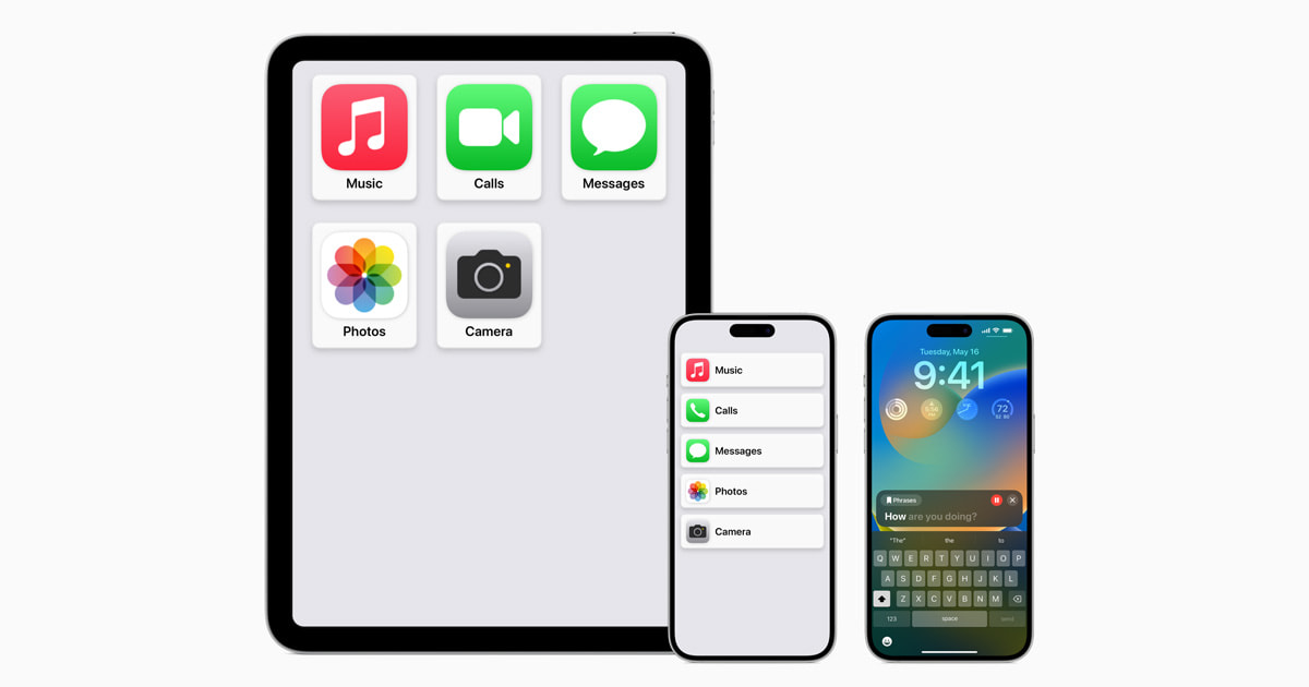 Apple presenta una vista previa de Live Speech, Personal Voice y más funciones nuevas de accesibilidad