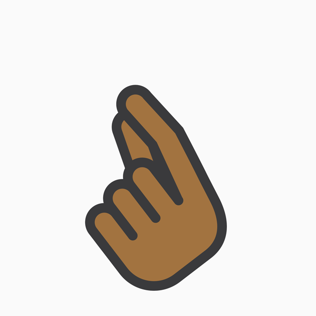 The Apple Watch Unity challenge sticker depicting fingers snapping.