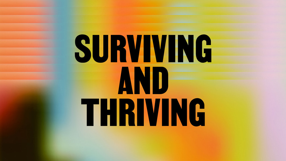 الصور الدعائية لكتالوج Surviving and Thriving من Apple Podcasts.