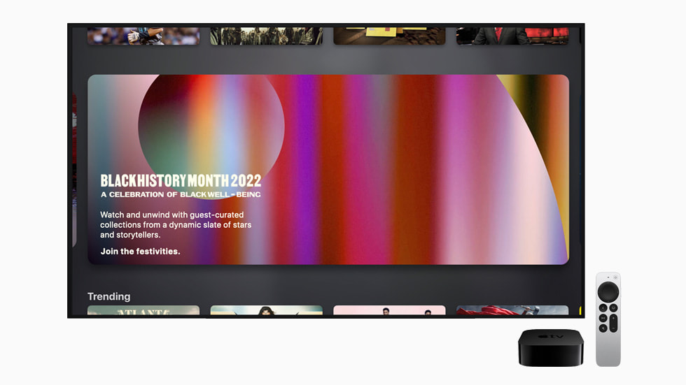 Apple TV-samlingar som uppmärksammar Black History Month.