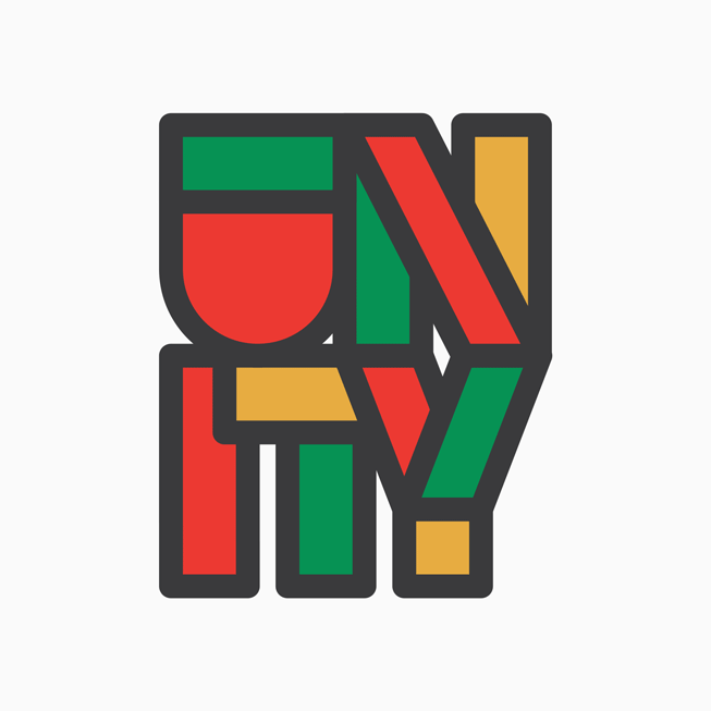 Le logo Unity.