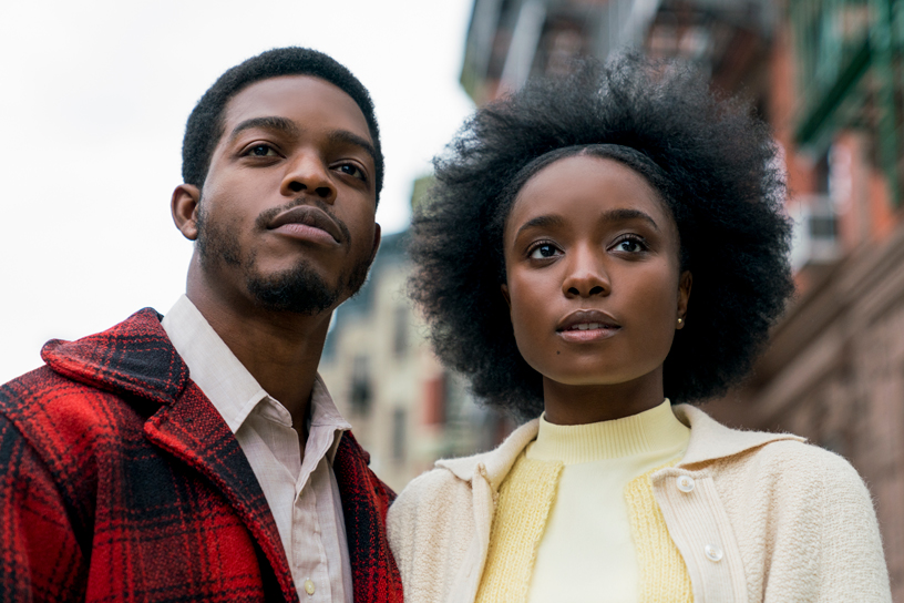 الممثلان ستيفان جيمس وكيكي لاين في فيلم If Beale Street Could Talk. 