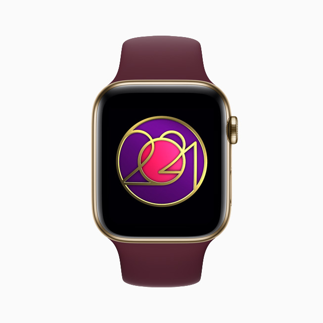 Défi Activité de la Journée internationale des droits des femmes, affiché sur l’Apple Watch Series 6.