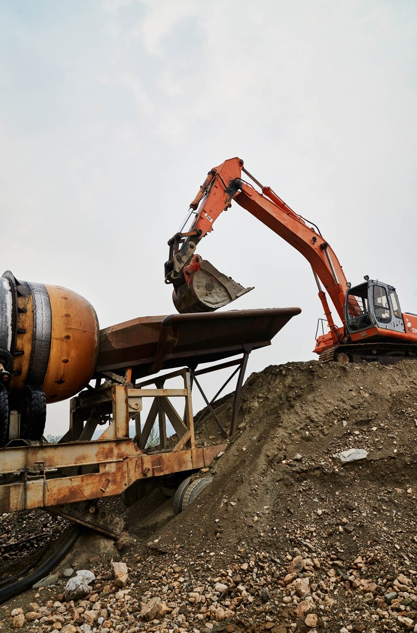 Placer mining in Alaska.