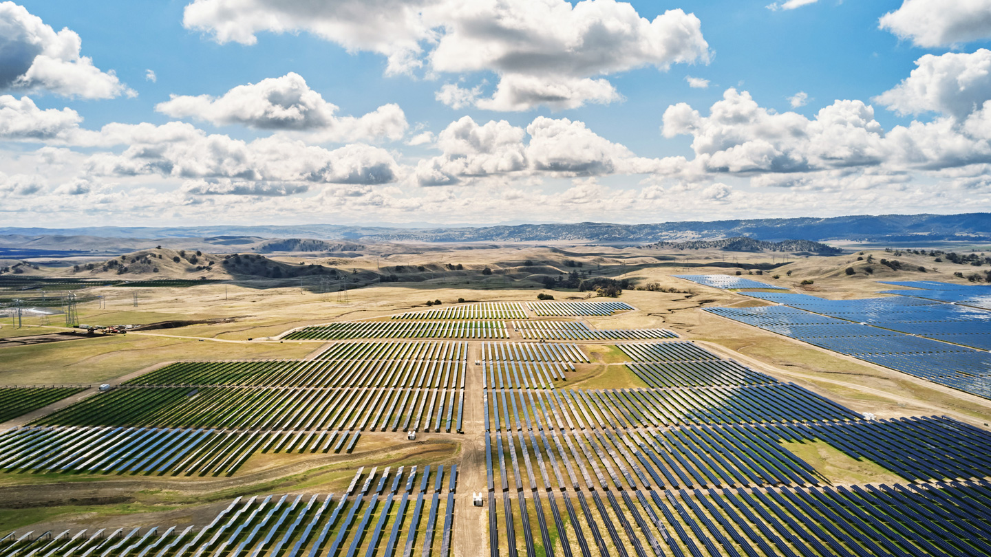 La nouvelle centrale à énergie solaire California Flats. 