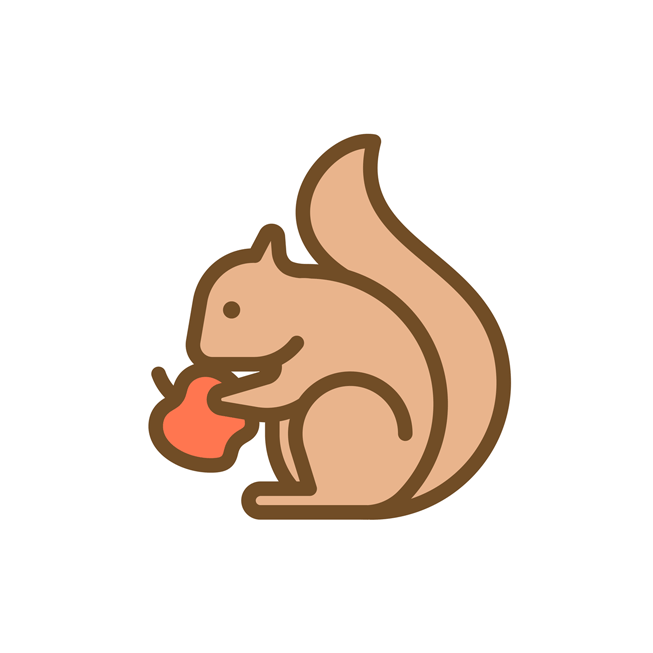 An Activity Challenge animated sticker of a squirrel.