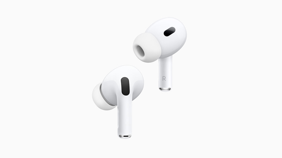 AirPods Pro (2nd generation) is shown in close-up form.