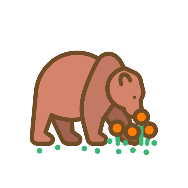 Limited edition national parks Activity Challenge animated bear sticker.